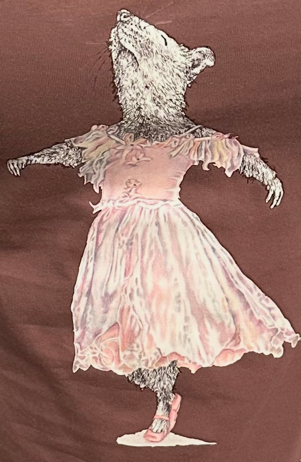 Shirt 3/4 Arm tanzende Ratte