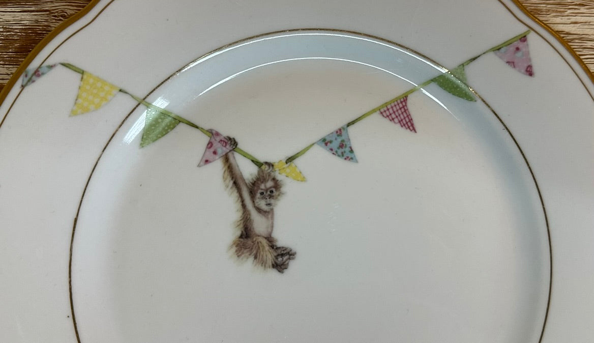 Kleiner Vintage Teller Bunting