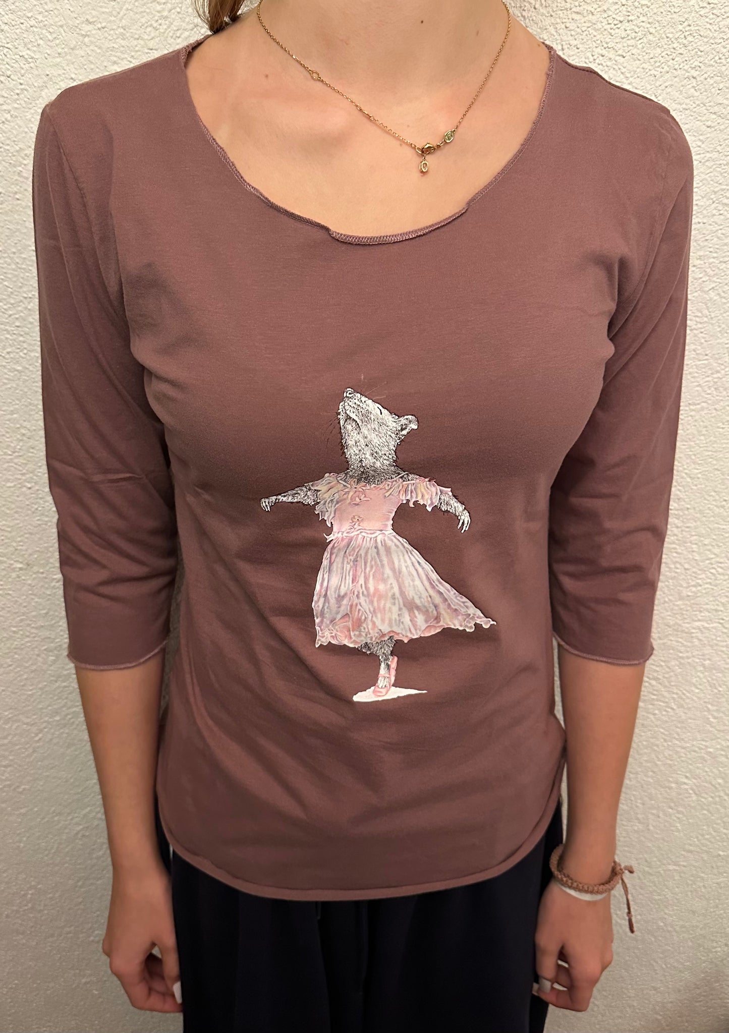 Shirt 3/4 Arm tanzende Ratte