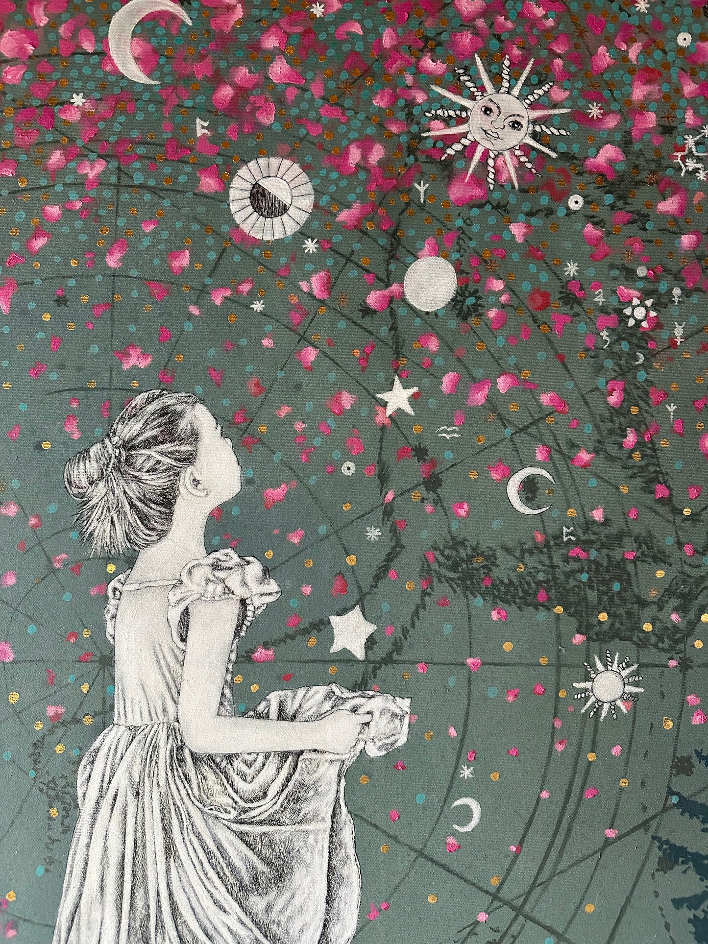 Ölgemälde Sternentaler