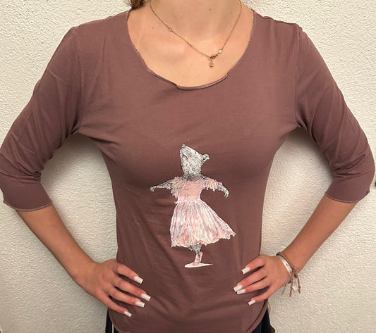 Shirt 3/4 Arm tanzende Ratte