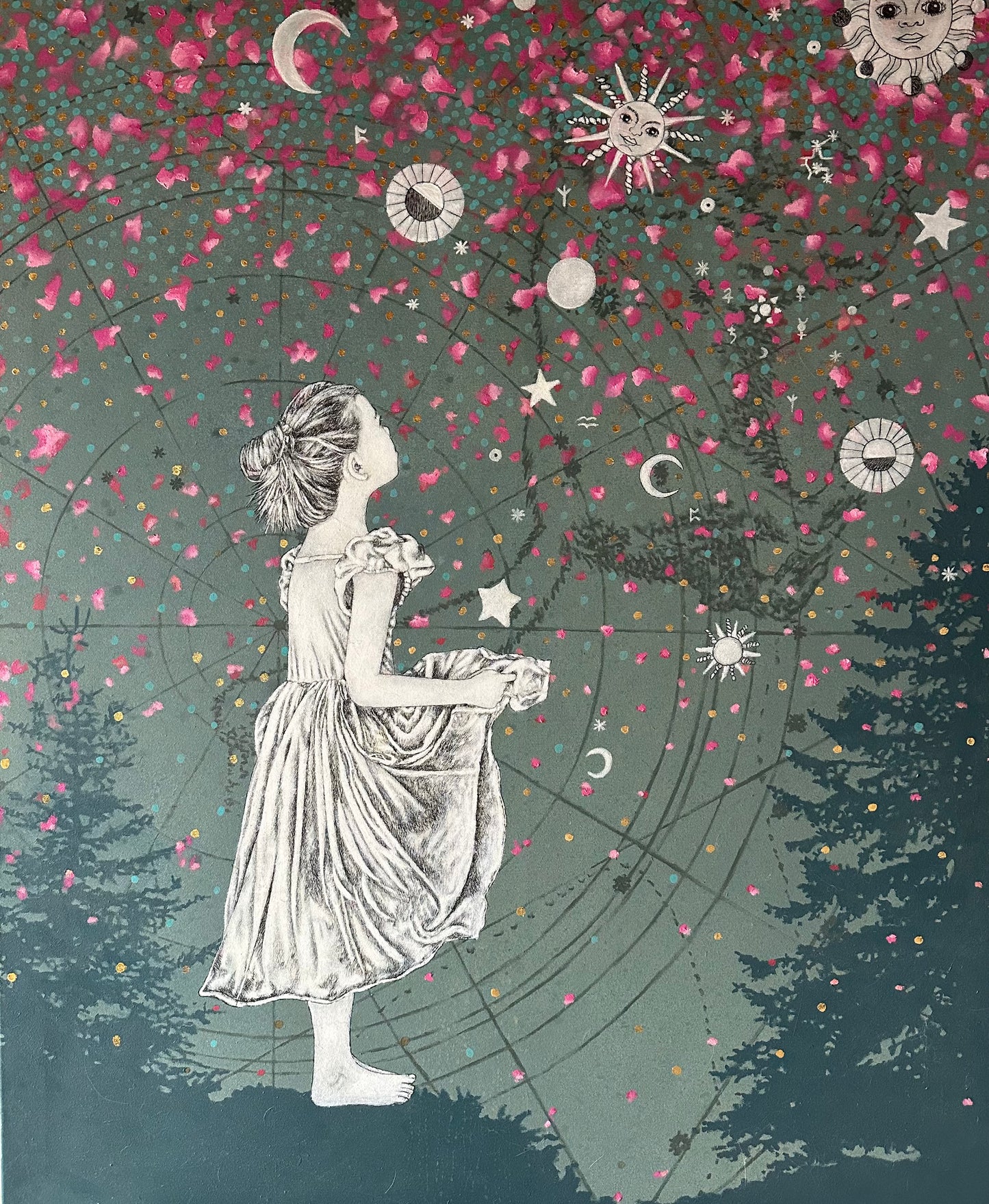 Ölgemälde Sternentaler