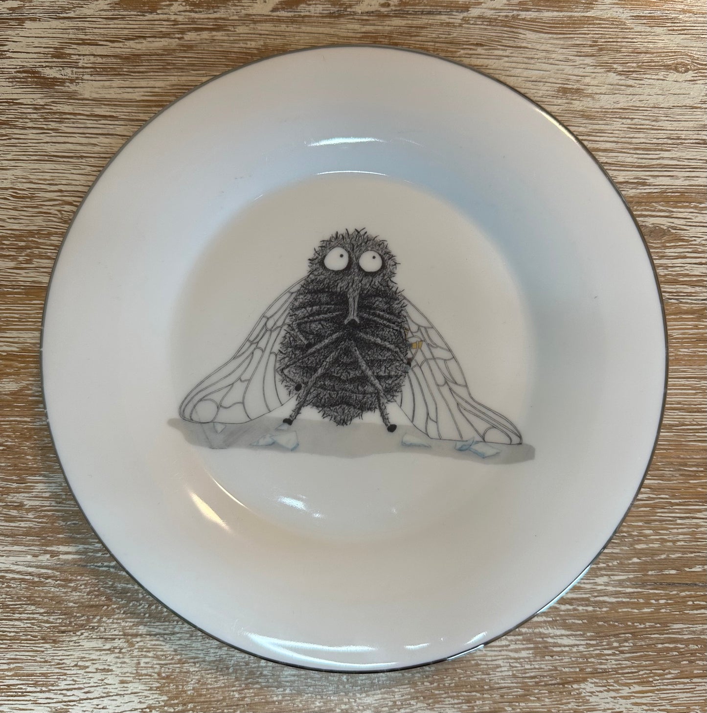 Kleiner Vintage Teller Fliege