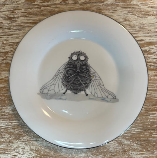 Kleiner Vintage Teller Fliege