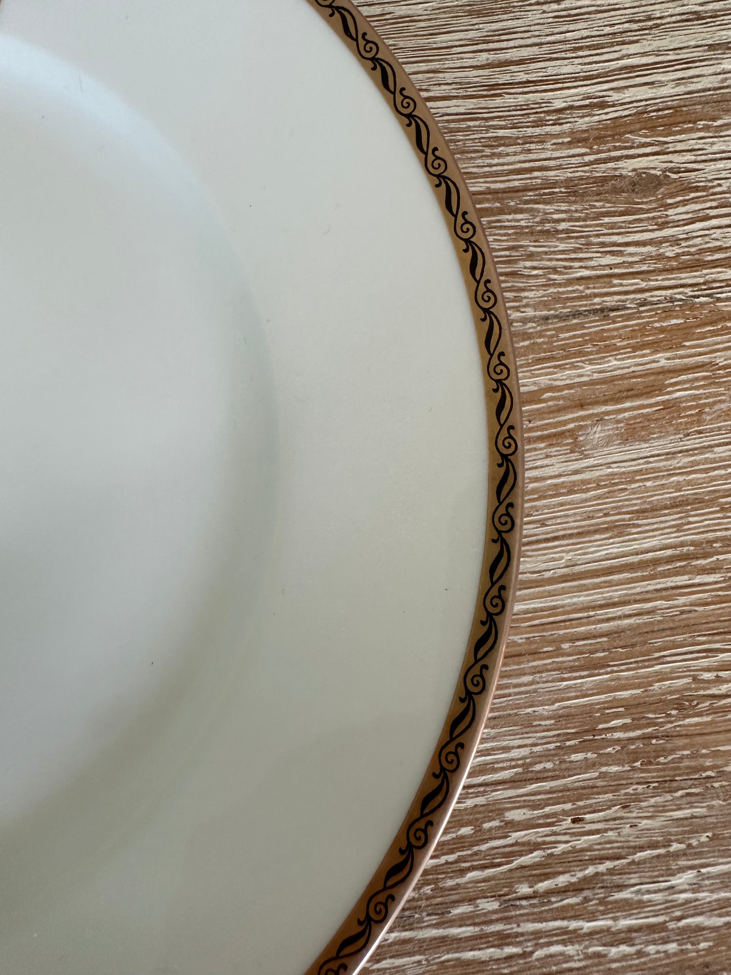 Teller Sternentaler klein mit Goldrand