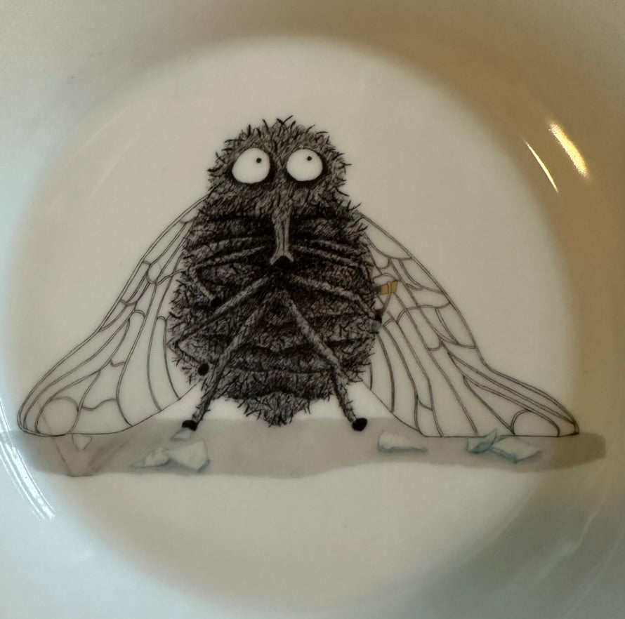 Kleiner Vintage Teller Fliege